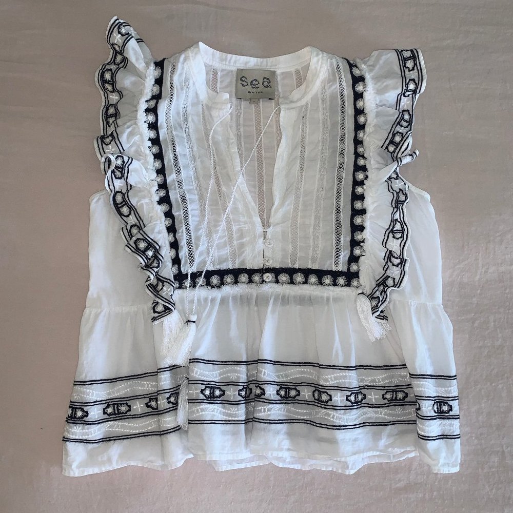 Sea New York Sleeveless 100% Cotton Top